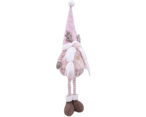 Dekorative Zwergenfigur mit Mütze, Bart und Beinen