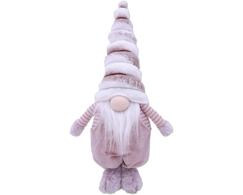 Weihnachtsdekoration Lafiora Wichtel 22 x 12 x 48 cmpink Dekorativer Zwerg mit langem Bart und Mütze
