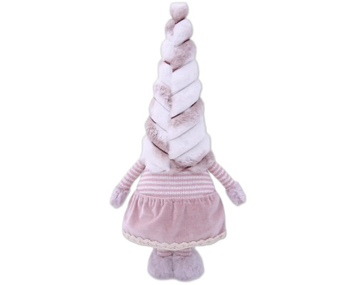 Dekorative Tannenbaum Figur mit Kleid und Fellstruktur