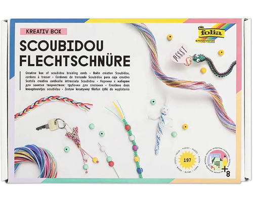 Scoubidou Flechtschnüre Kreativbox