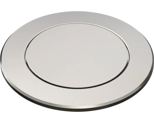 WC-Betätigungsplatte aus Metall, rund