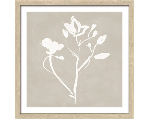 Gerahmtes Bild mit floralem Motiv für die Wanddekoration