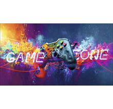 Illustration von zwei Gamecontrollern mit dem Schriftzug Game Zone