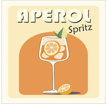 Illustration eines Aperol Spritz Getränks mit Orangenscheibe