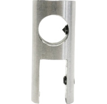 Metallverbinder mit Bohrung und Schrauben