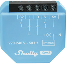 Shelly Gen3 Relais mit Schaltplan