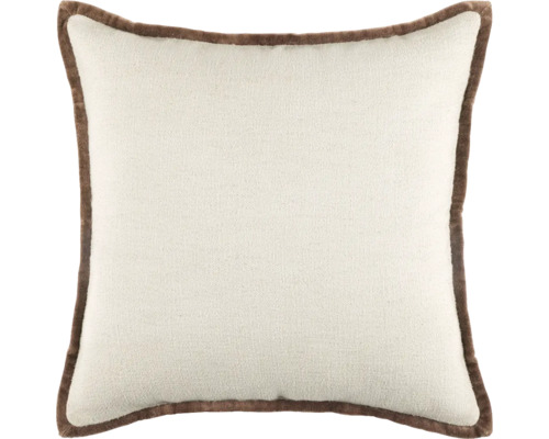 Dekokissen Neo Classic beige 45x45 cm Dekokissen mit braunem Rand
