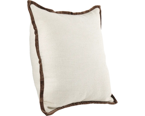 Dekokissen mit brauner Kordel