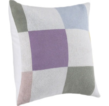 Quadratisches Zierkissen mit Strickmuster