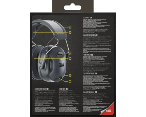 3M Powerfoyle Kopfhörer mit Solarzelle, Bluetooth 5.3, ergonomischen Bedienelementen, Audio Assist Technologie, weichen Ohrpolstern, geometrischem Kopfband und USB-C-Ladeanschluss