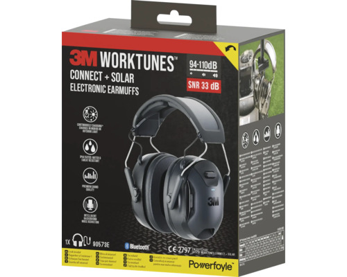 3M Worktunes Connect Solarelektronische Kapselgehörschützer in Verpackung