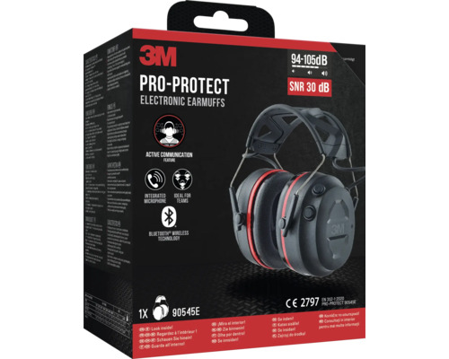 Verpackung von 3M Pro-Protect elektronischen Kapselgehörschützern mit Bluetooth-Funktion