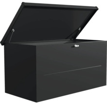 Geöffnete Aufbewahrungsbox aus Metall