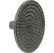 Möbelknopf aus Metall mit dekorativem Muster