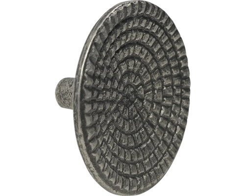 Möbelknopf aus Metall mit dekorativem Muster