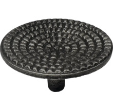 Möbelknopf aus Metall mit rundem, strukturiertem Design