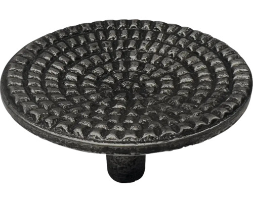 Möbelknopf aus Metall mit rundem, strukturiertem Design