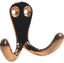 Doppelhaken aus Metall zur Wandmontage