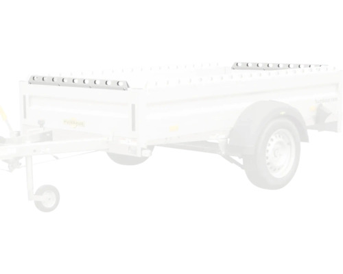 Humbaur Relingsatz vorn/hinten für Alumaster 1300 1150 mm x 140 mm x 50 mm Pack = 2 St Anhänger mit Reling