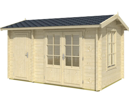Gartenhaus aus Holz mit Doppeltür und Fenster