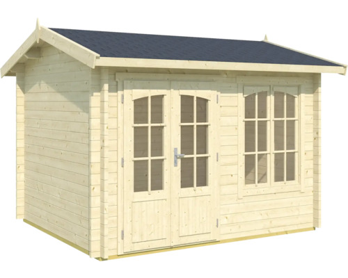 Holzgartenhaus mit Doppeltür und Fenster