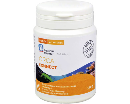 Aquariumkleber Aquarium Münster Orca Connect 150 g Thermo-Kunstoffkleber, Schmelzkleber zur Befestigung von Korallen und Aquariendekorationen Aquarium Münster Orca Connect Zubehör, 150 Gramm