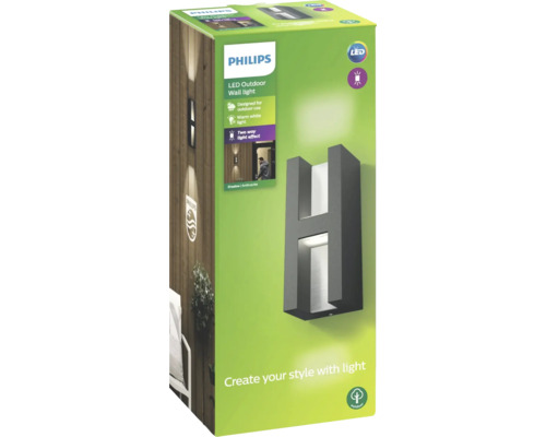Verpackung einer Philips LED Außenwandleuchte