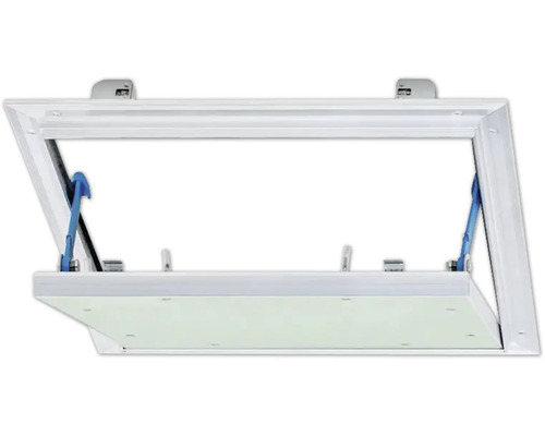 Revisionsklappe Alumatic mit Gipskartoneinlage GKBI 12,5 mm und Fangsicherung 500 mm x 500 mm