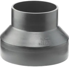 Grauer PVC Reduzierverbinder für Sanitärinstallationen