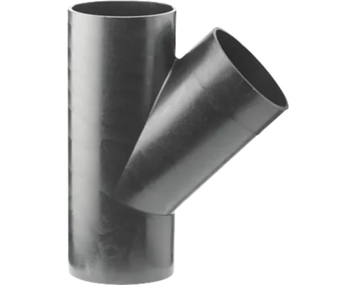 Akatherm PE-HD Abzweigung 45° DN 56/56 mm Kunststoff-Abwasserrohr mit Y-Abzweig