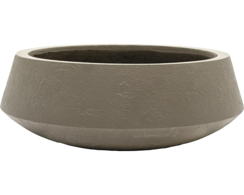 Pflanzschale Hedonist Light Coffee Zement Ø 60,5 cm H 22 cm khaki