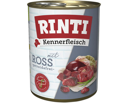 Hundefutter nass RINTI Kennerfleisch mit Ross 800 g Hundefutter nass RINTI Kennerfleisch mit Ross 800 g