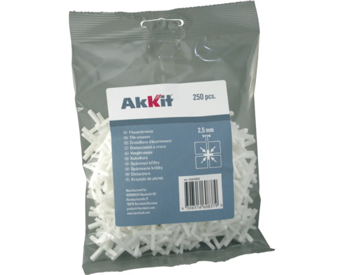 Verpackung Fliesenkreuze 2,5 Millimeter, 250 Stück