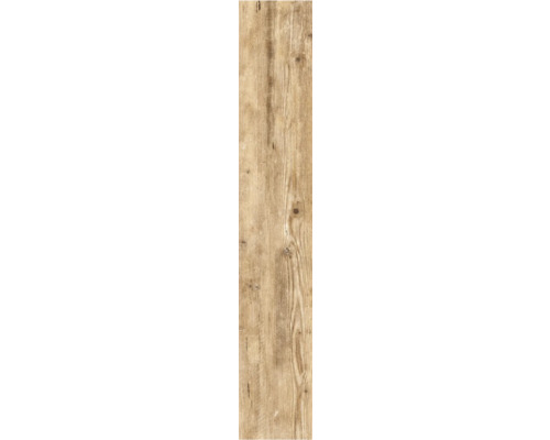 Feinsteinzeug Wand- und Bodenfliese Chateau 24,8 cm x 149,8 cm x 1 cm beige matt rektifiziert Holzfliese mit Holzoptik