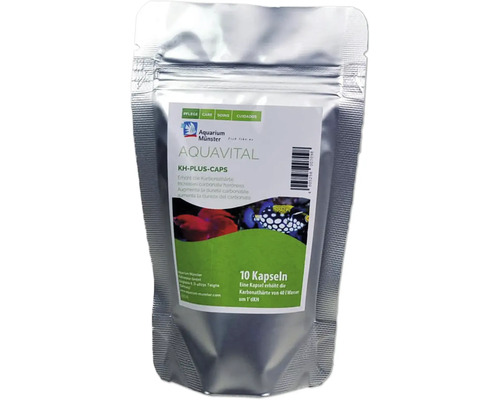 Karbonaterhöher Aquarium Münster Aquavital KH-Plus-Caps 10 Stück Aquarium Münster Aquavital KH-Plus-Caps Packung zur Erhöhung der Karbonathärte