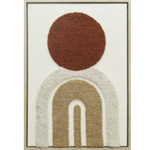 Dekorative Wandkunst mit abstraktem Muster, bestehend aus Kreis und Bögen