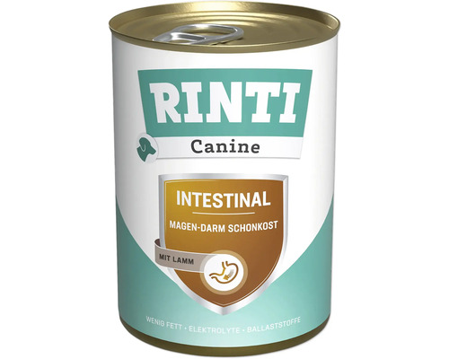 Hundefutter nass RINTI Canine Intestinal Magen-Darm / Bauchspeicheldrüse Lamm 400 g Hundefutter nass RINTI Canine Intestinal Magen-Darm / Bauchspeicheldrüse Lamm 400 g