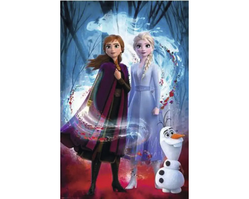 Szene mit Anna, Elsa und Olaf aus dem Film Die Eiskönigin