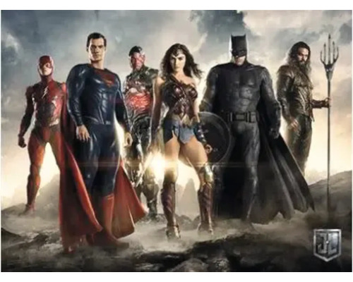 Decopanel Justice League 70x50 cm Justice League Superhelden-Team