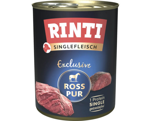 Hundefutter nass RINTI Singlefleisch Ross pur 800 g Hundefutter nass RINTI Singlefleisch Ross pur 800 g