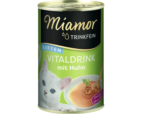 Katzengetränk Miamor Trinkfein Vitaldrink Kitten mit Huhn 1 Pack 24x135 ml Katzengetränk Miamor Trinkfein Vitaldrink Kitten mit Huhn 1 Pack 24x135 ml