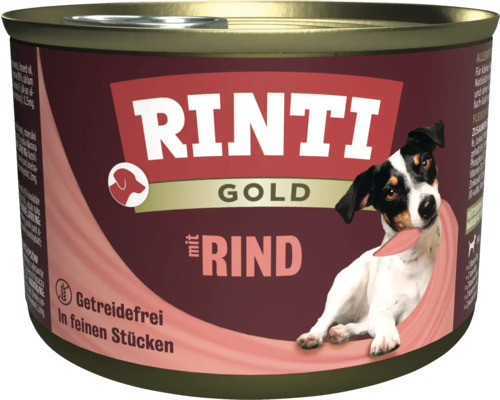 Hundefutter nass RINTI Gold Rind 185 g