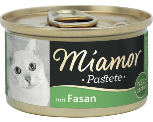 Katzenfutter nass Miamor Pastete Fasan 85 g