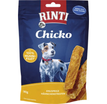 Rinti Chicko Hundesnack mit Hähnchenstreifen in 90 Gramm Verpackung
