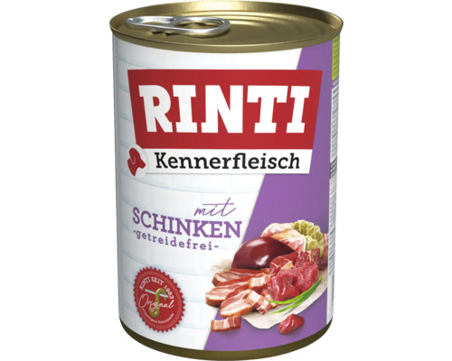 Hundefutter nass RINTI Kennerfleisch Schinken 400 g getreidefrei
