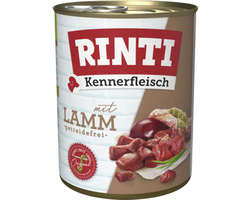 Hundefutter nass RINTI Kennerfleisch mit Lamm 800 g