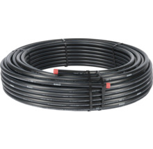 Rolle aus schwarzem PE-Rohr, 100 Meter