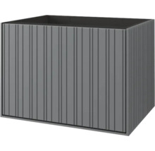 Rechteckiger Pflanzkasten mit gerippter Oberfläche