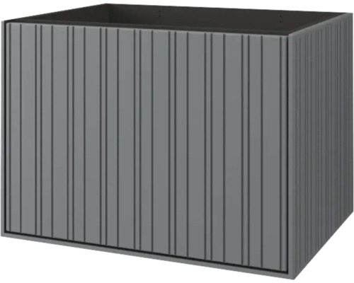 Rechteckiger Pflanzkasten mit gerippter Oberfläche