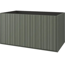 Rechteckiger Pflanzkasten mit Rillenstruktur